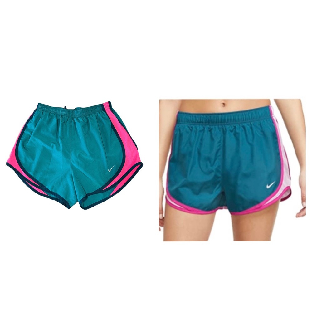 Nike Dri-Fit Tempo Running Shorts Lined Green 624278-355 Womens Size Small